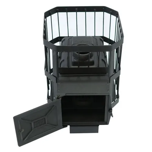 Печь банная ЧУГУННАЯ " Сибирь - 15 "  (сетка) фото 5