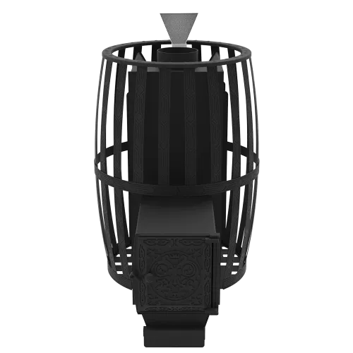 Печь банная " Витязь " 28 ДТ - 4 ( d 150 ) ( сетка ) ЗАКРЫТАЯ КАМЕНКА фото 4