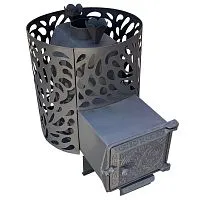 Печь банная " Березка " ПарЛайт - 12 " 4 мм , Закрытая каменка (под остаток)