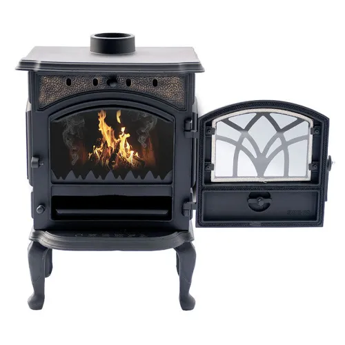 Печь отопительная чугунная " Сибирь 7 " со стеклом  фото 2