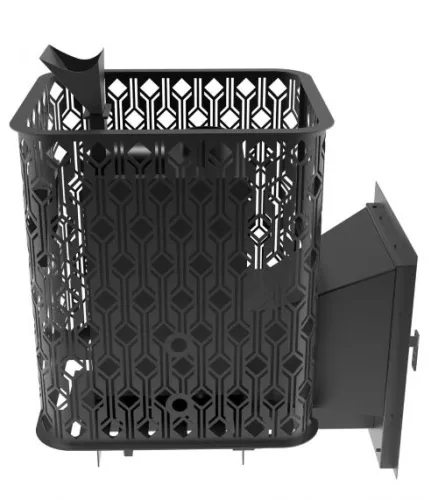 Чугунная печь для бани Verona 26, Закрытая каменка нерж. AISI 304 Березка фото 2