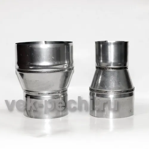 Переходник 120 на 80 нерж. 0,5 мм Переходник 120 на 80 нерж. 0,5 мм