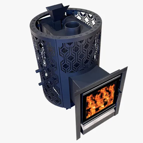 Печь банная " Народная " 26 нерж. AISI 430  со стеклом каминным ( сетка разборная ) ЗАКРЫТАЯ КАМЕНКА фото 6