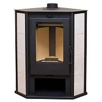 Печь - камин " Одер 7 угловой с плитой " 