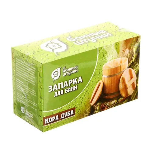 Запарка для бани " Кора дуба ", 20 фильтр - пак. " Банные штучки " -30% под остаток Запарка для бани " Кора дуба ", 20 фильтр - пак. " Банные штучки " -30% под остаток