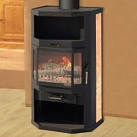 Печь - камин " Ангара призматик "