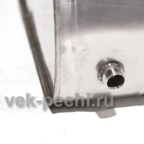 Бак для теплообменника 70 л.  0,8 мм  горизонтальный,  нержавейка фото 2