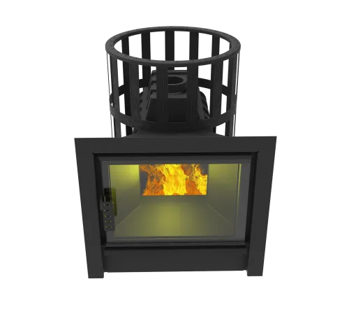 Печь банная чугунная  " Воевода - Флагман " 15 ( сетка ) фото 3