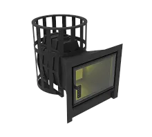 Печь банная чугунная  " Воевода - Флагман " 15 ( сетка )