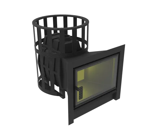 Печь банная чугунная  " Воевода - Флагман " 15 ( сетка )