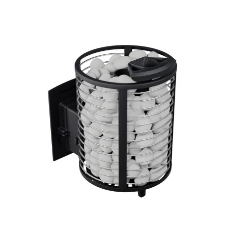 Печь чугунная банная "Атмосфера М" сетка-ПРУТОК нержавейка ПроМеталл фото 4