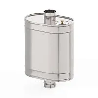 Бак 70л  на трубе для печи 130 мм 