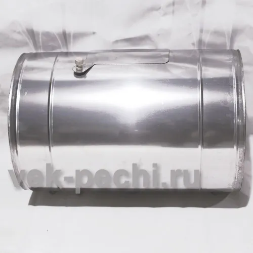 Бак для теплообменника 80 л.  0,8 мм  горизонтальный,  нержавейка фото 2