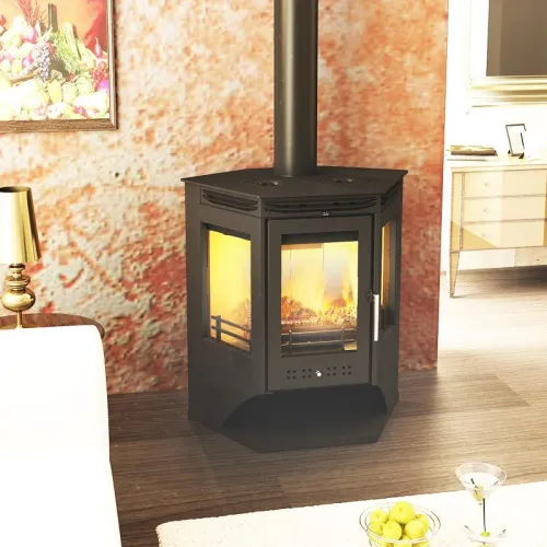 Печь - камин " Москва 12 с плитой "