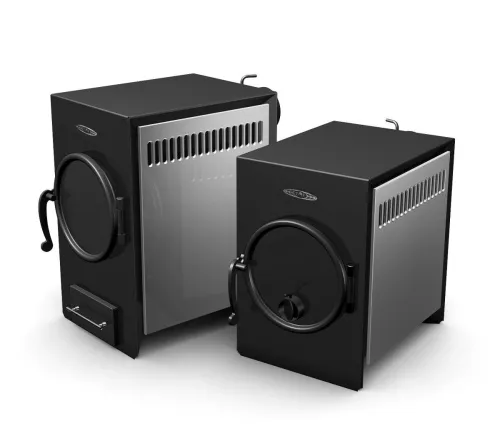 Печь отопительная Нормаль-2 антрацит, труба сзади