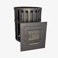 Черная рамка для печей Березка ДТ-3 , ДТ-4, Берёзка 24, Витязь 28, 490х540 под остаток