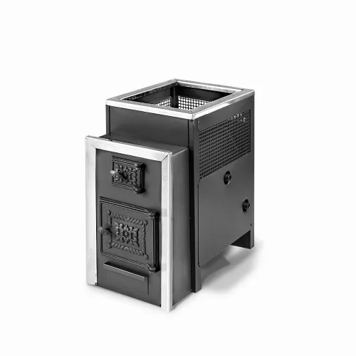 Печь банная 8-6 мм Радуга 21 с теплообменником из нерж. стали Пр/Лев