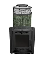 Печь банная "Атмосфера XL" Змеевик ламель+сетка С ТОННЕЛЕМ ПроМеталл