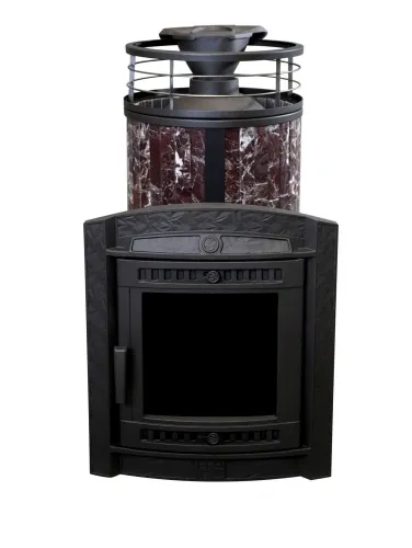 Печь банная "Атмосфера L" Россо Леванто ламель+сетка ПроМеталл фото 9