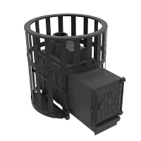 Печь банная чугунная  " Воевода " 15 ДТ - 4 ( сетка )