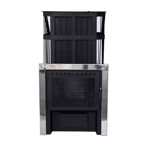 Печь банная Сибирь 20 сетка, со СТЕКЛОМ, Закрытая каменка, сталь 6 мм фото 2