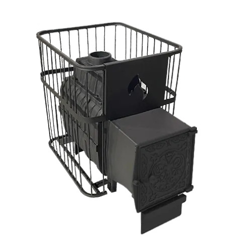 Печь банная чугунная  " Воевода " 20 ДТ - 4 ЛАЙТ ( сетка )