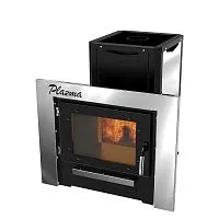 Печь банная "Плазма 1" со стеклом 41 см   8-18 м. куб. (металл 6 мм)