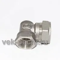 Угол 15*15 (15шт/уп)           E/S 15*1/2 НР НИКЕЛЬ угольник труба-вн.резьба, УСИЛЕННЫЙ, Lavita