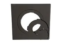 Плита металлическая 10 мм Казанная 500х500 мм с конфорками (стальные кружки в комплекте)