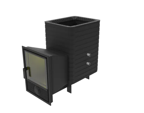 Печь банная " Фаворит " 15 Д - 1 со стеклом 320х320, ( под бак 35 л или теплообменник ) фото 4