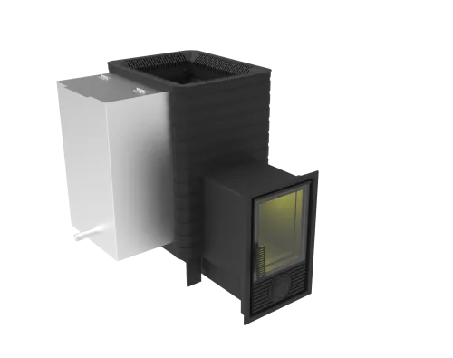 Печь банная " Фаворит " 24 Д - 2 со стеклом 230х270 ( под бак 35 л или теплообменник ) фото 8