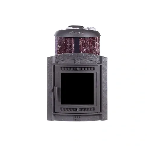 Печь банная "Атмосфера L" в ламелях "Россо Леванто" ПроМеталл фото 8