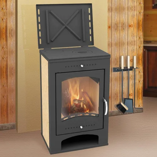 Печь - камин " Варта Аква с плитой " 