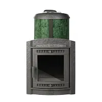 Печь банная "Атмосфера XL" в ламелях "Верде Гватемала" ПроМеталл