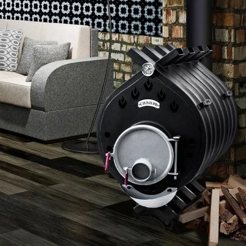 Печь отопительная БВ 480, с заслонкой, d 150 мм фото 3