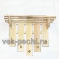 Полка с вешалкой 6 крючков 54х31х14 см " Банный штучки "