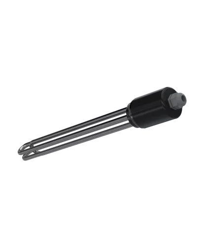 ТЭНБ 7,5 (70В 10/2,5 Р220) фл/сталь G 1 1/2" СБ (угл.сталь) (кольцо, колпачек, кабельввод)