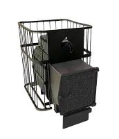 Печь банная чугунная  " Воевода " 15 ДТ - 4 ЛАЙТ ( сетка )