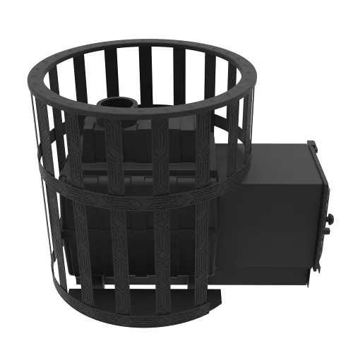 Печь банная чугунная " Воевода " 20 ГАЗ  (Сетка) горелка в комплекте фото 4