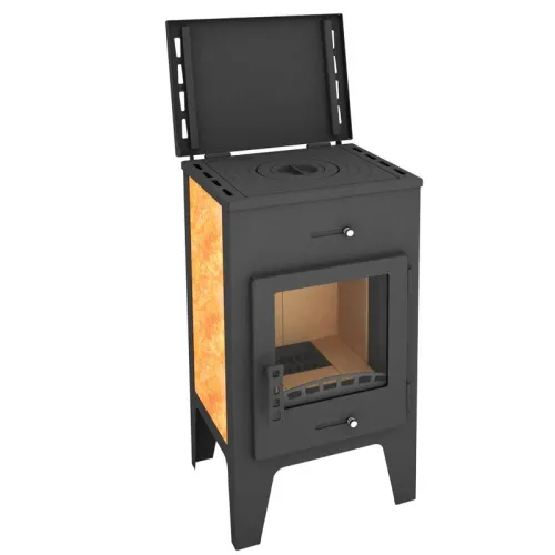 Печь - камин " Пехорка 6 с плитой " фото 2