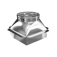 Переходник с кирпичной кладки 125х250 на d 150 мм (304/0,5 мм) Феррум Craft