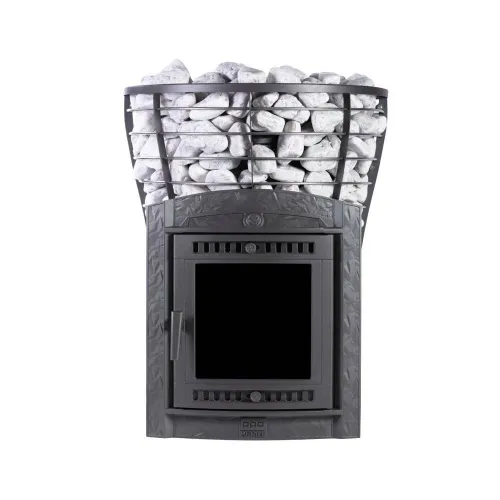 Печь чугунная банная "Атмосфера V" сетка нержавейка ПроМеталл фото 5