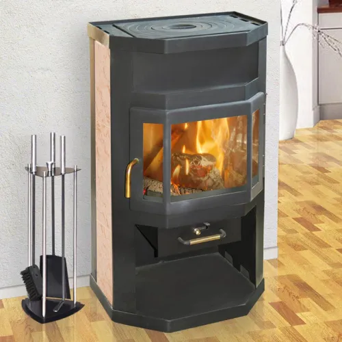 Печь - камин " Ока призматик с плитой "