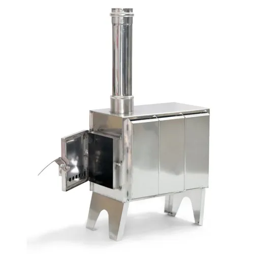 Мобильная печь " Турист " ( дымоход 80 мм ) Сибирь