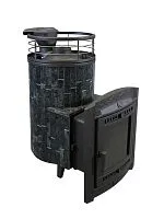 Печь банная "Атмосфера L" Пироксенит ламель+сетка С ТОННЕЛЕМ ПроМеталл