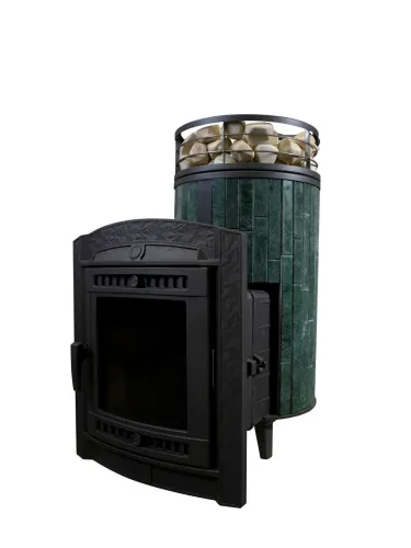 Печь банная "Атмосфера L" Верде Гватемала ламель+сетка ПроМеталл