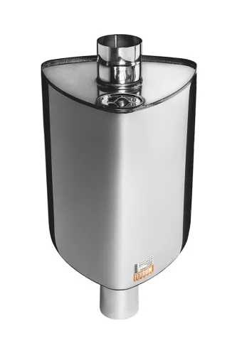 Бак на трубе "Каспий" 51л треугольный 115 (AISI 201/1.0) Феррум (в компл. труба 0,25 м М/М)