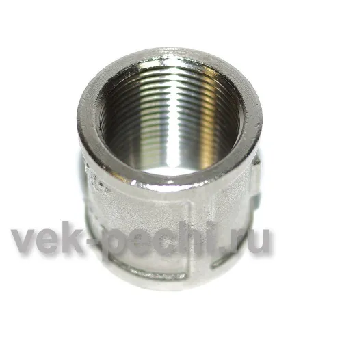 Муфта прямая 20 для удлинения крана на навесном баке (20шт/уп)         Lavita S 3/4 фото 2