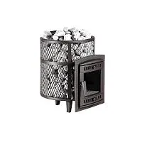 Печь чугунная банная "Атмосфера М" КТТ сетка нержавейка ПроМеталл