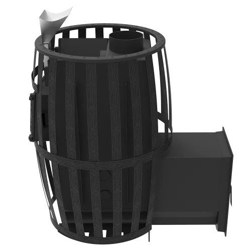 Печь банная " Витязь " 18 Д - 2 со стеклом 230х270, сетка, ЗАКРЫТАЯ КАМЕНКА d 130 фото 3